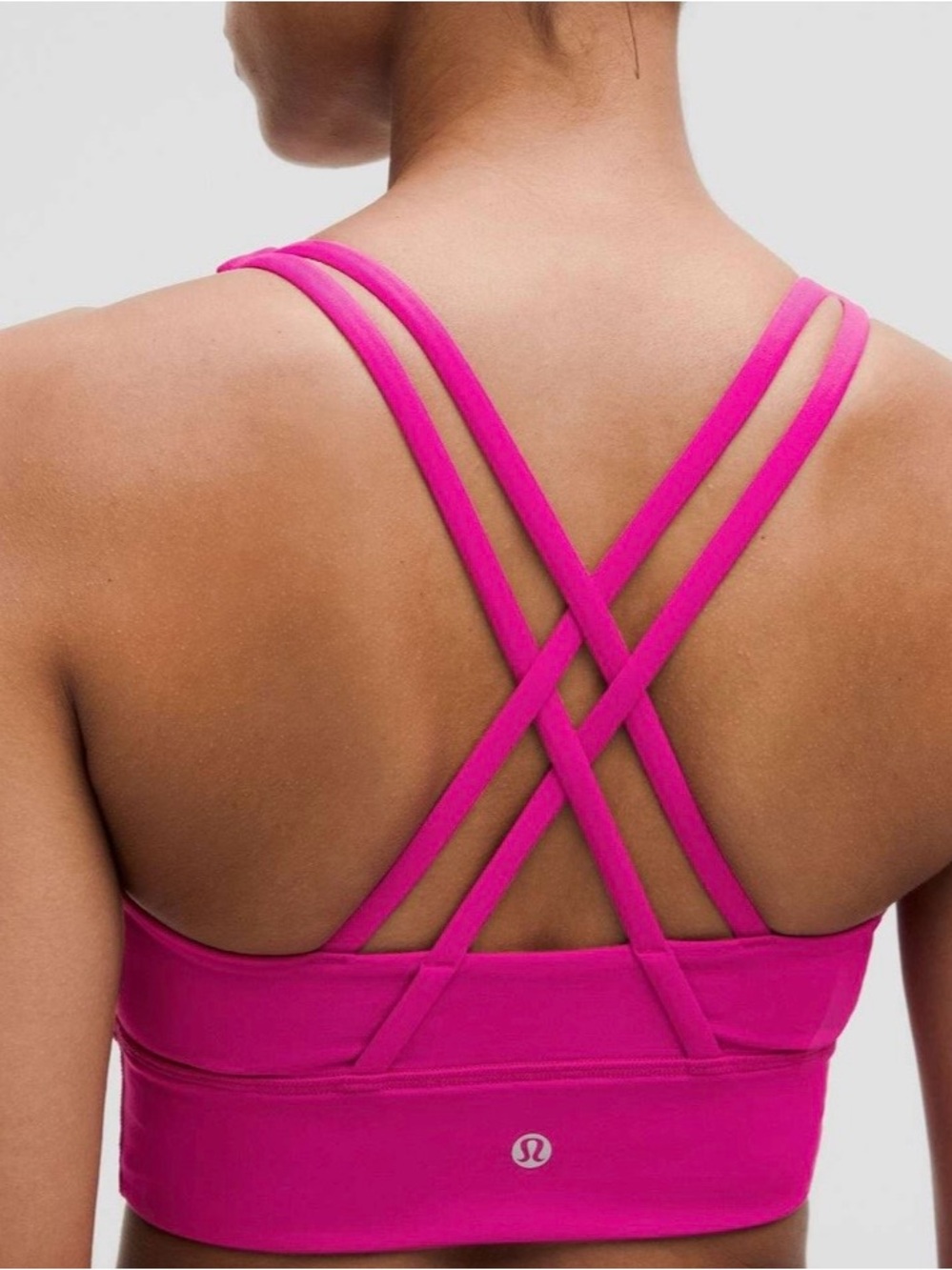 Lululemon Energy Longline Bra *Medium Support, B–D Cups Ripped Raspberry - Picture 2 of 6